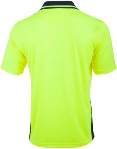 Picture of Winning Spirit Unisex Hi Vis Bamboo Charcoal SS Polo